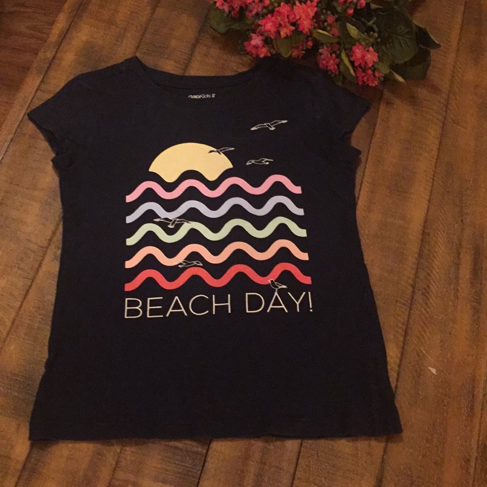 Gap navy t-shirt girls size M 8 EUC